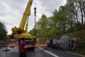 VU Gefahrgut LKW umgestuerzt A 4 Rich Koeln Hoehe AS Gummersbach P279